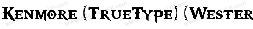 Kenmore (TrueType) (Western)字体转换